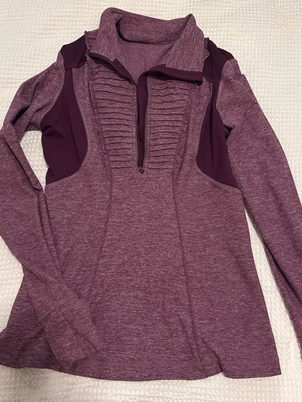 lululemon athletica Plum Marled Quarter-Zip Pullover